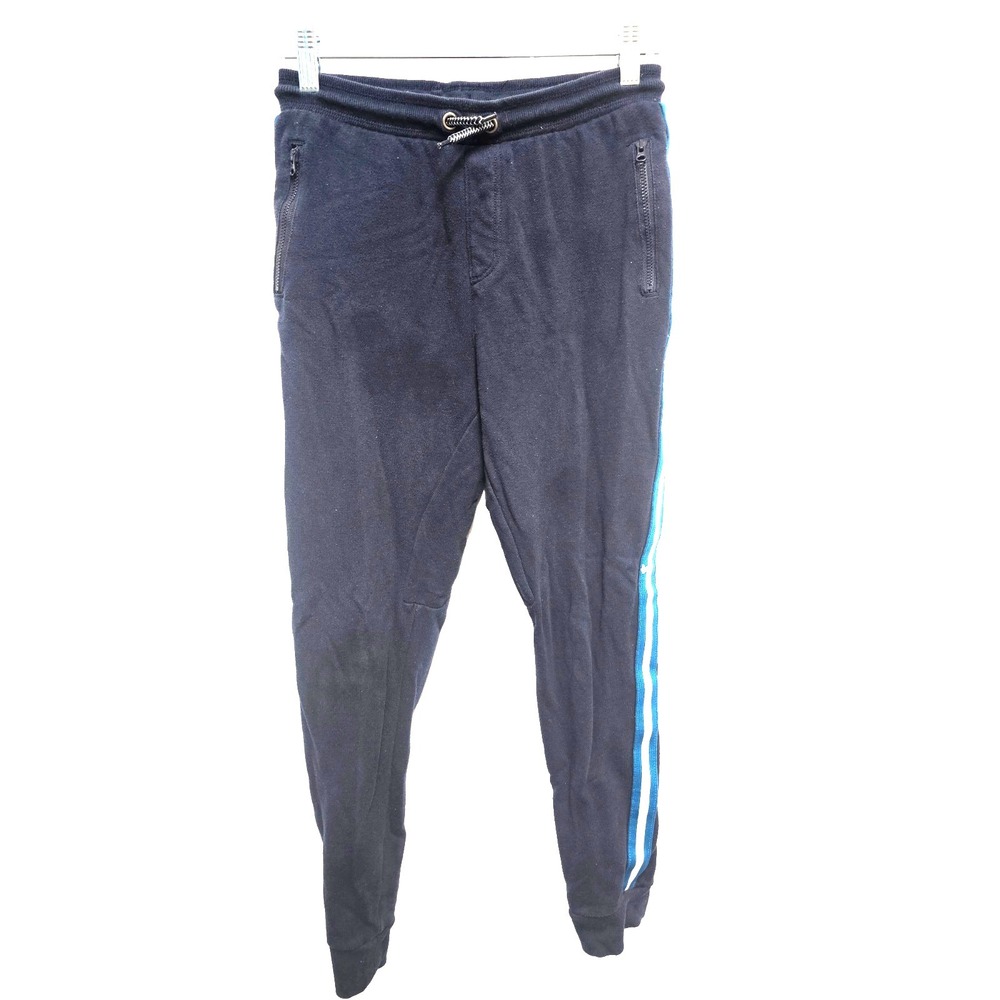 Gymboree navy blue joggers with stripe detail adjustable waist Kids 10-12